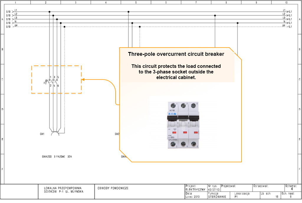 Wiring Diagram 3 Phase Circuit Breaker